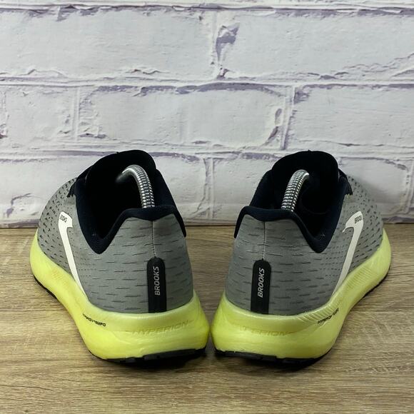 Brooks Hyperion Tempo Grey Running Shoes Men's Size 9 Athletic Sneakers - Picture 4 of 8